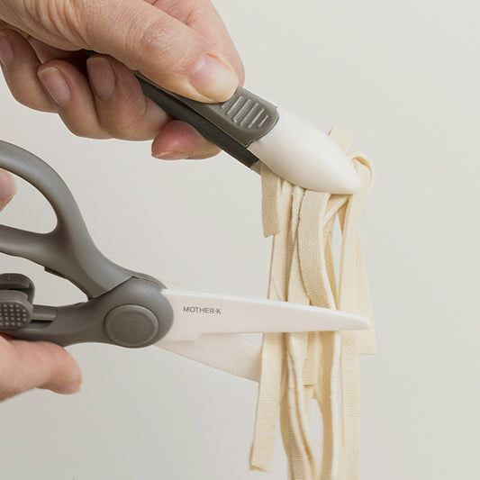 MOTHER-K Portable Ceramic Scissors with Tong Set