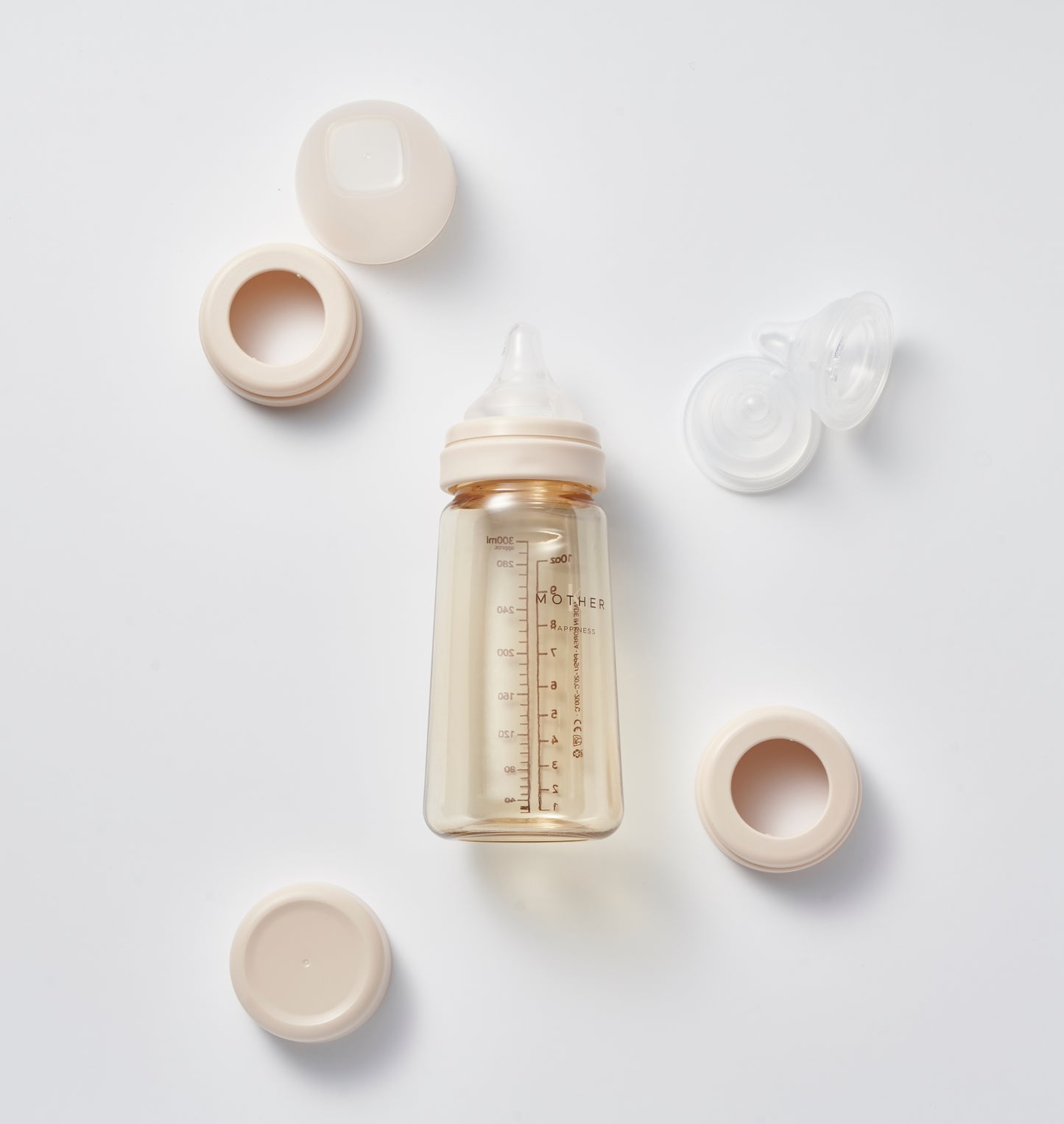 Mother-K PPSU Feeding Bottle in Cream
