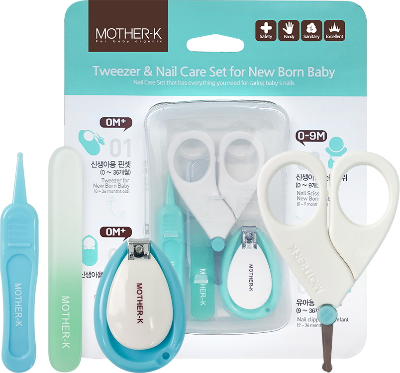 Mother-K Tweezer & Nail Care Set for New Born Baby