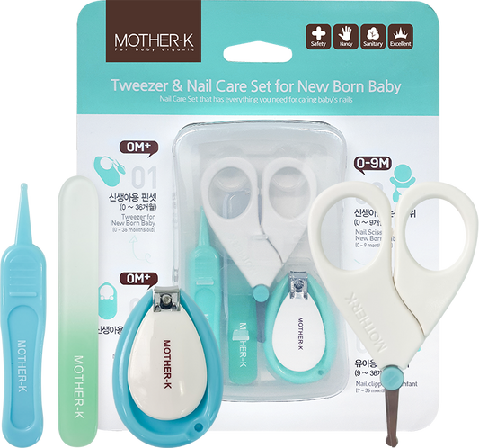Mother-K Tweezer & Nail Care Set for New Born Baby