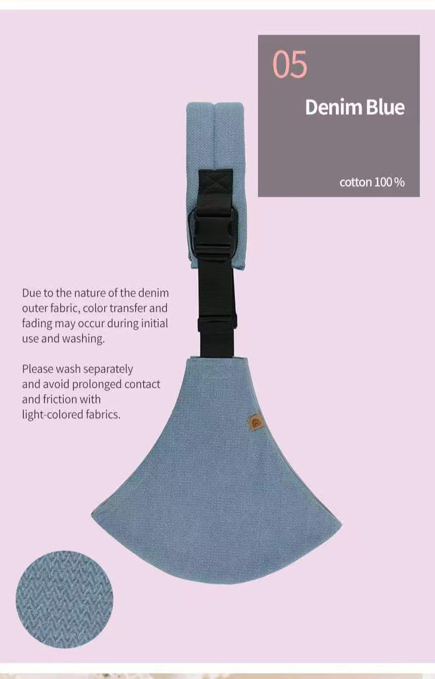 DMANGD Meli Side Hip Seat Carrier in Denim Blue