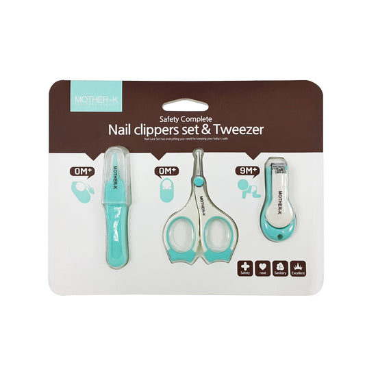 Mother-K Baby Nail Clippers & Tweezer Set