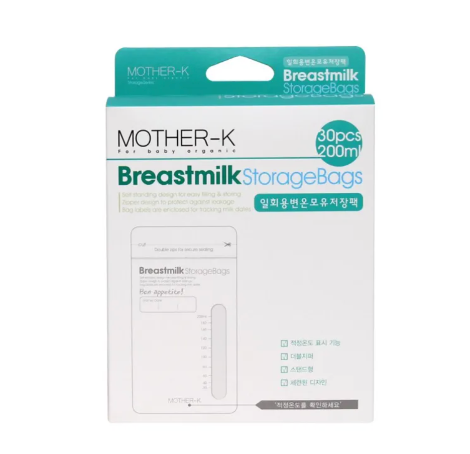 Mother-K Disposable Breastmilk Storage Bags 200ml (30pcs)