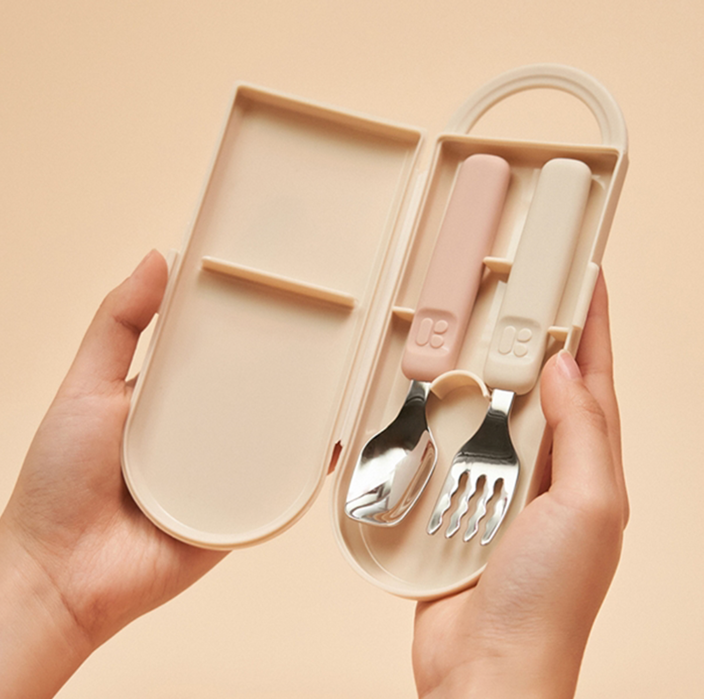 Mother-K Toddler Spoon and Fork Set with Case