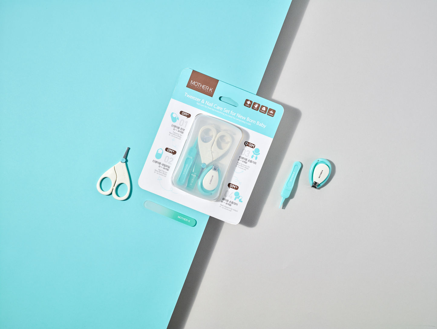 Mother-K Tweezer & Nail Care Set for New Born Baby