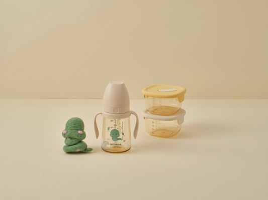 MOTHER-K PPSU Weighted Straw Cup in BamBam (200ml/300ml)