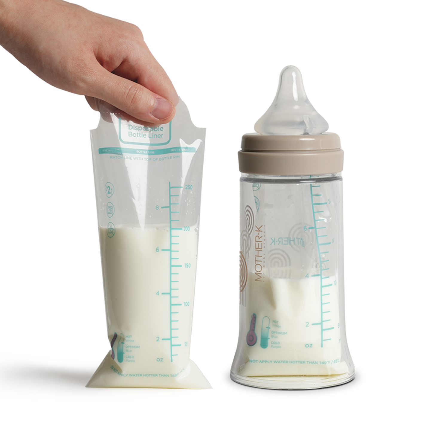Mother-K Disposable Feeding Bottle Liner (60pcs)