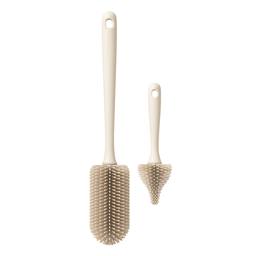 Mother-K Silicone Feeding Bottle Brush 2 Piece Set