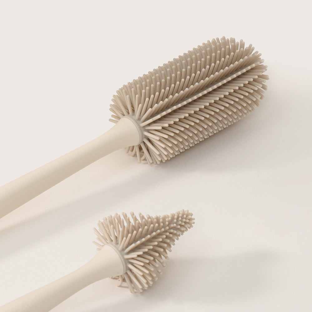Mother-K Silicone Feeding Bottle Brush 2 Piece Set