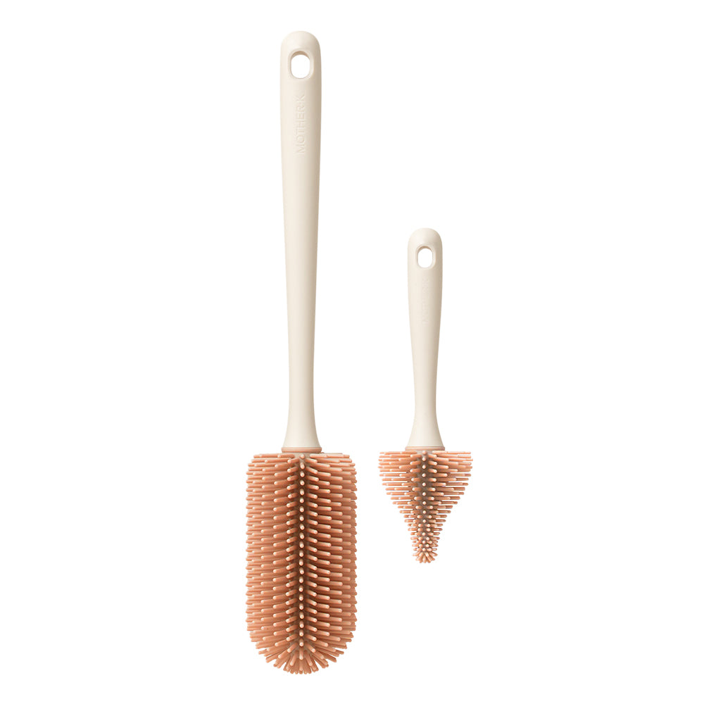 Mother-K Silicone Feeding Bottle Brush 2 Piece Set
