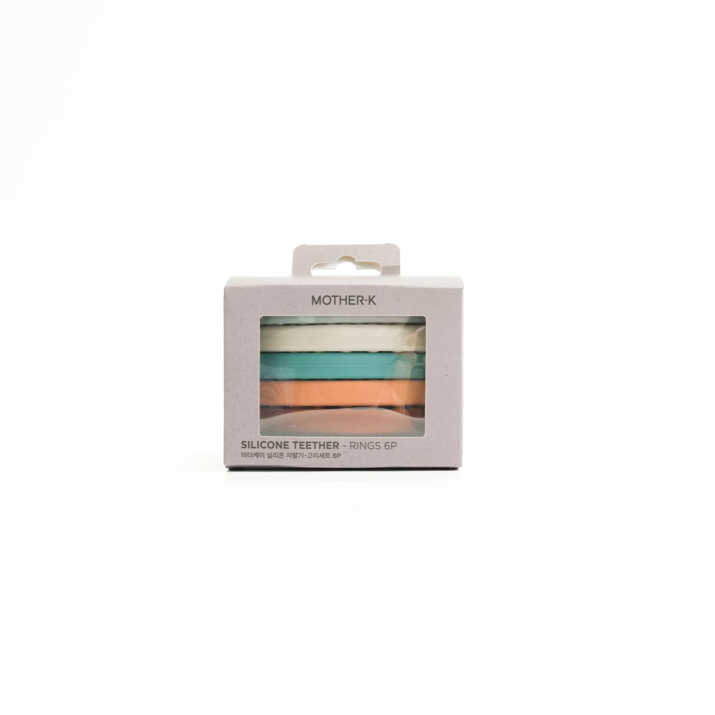 MOTHER-K Silicone Teether Rings 6 Piece Set - Pastel