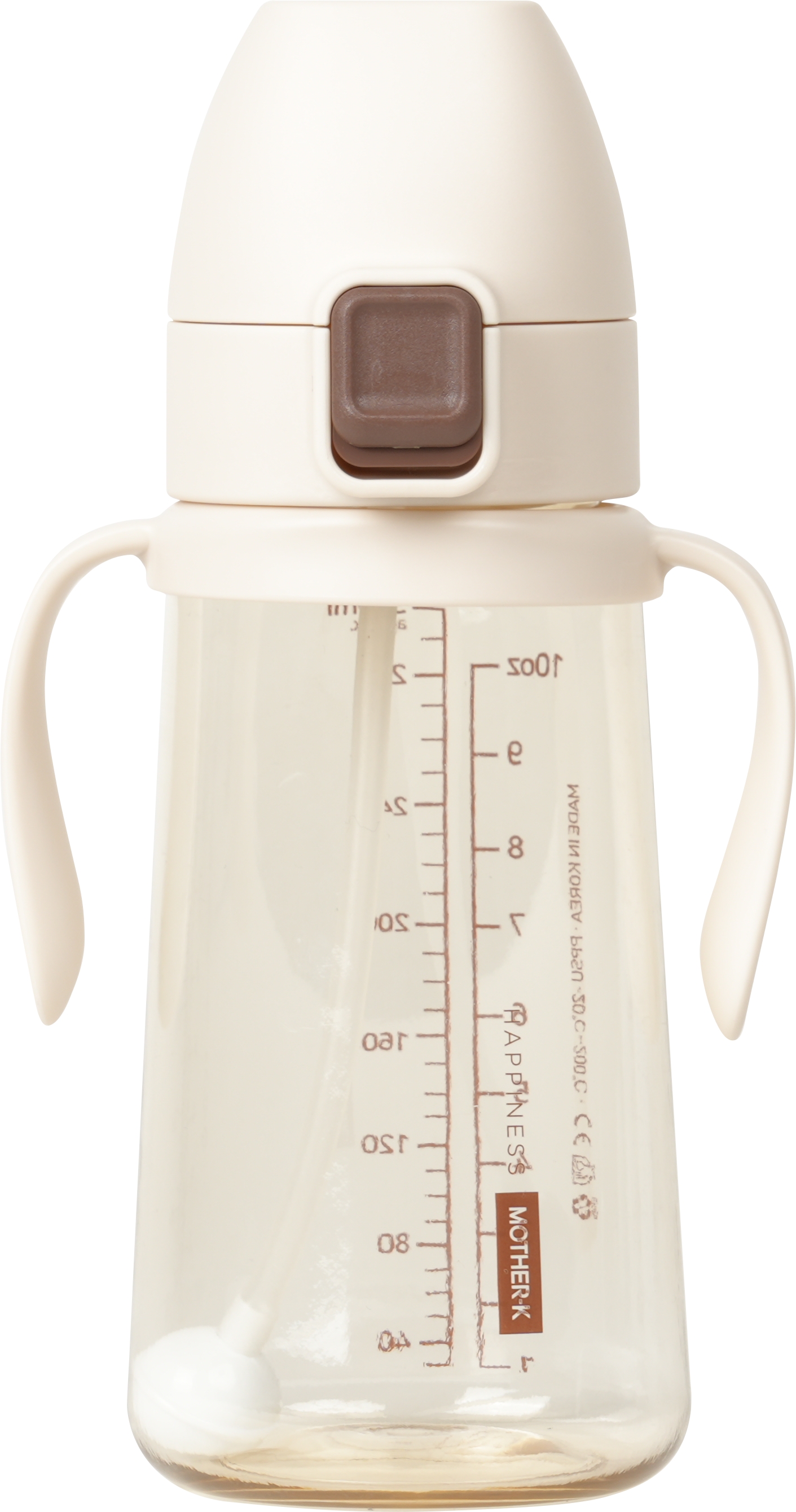 Mother-K PPSU One-Touch Weighted Straw Cup 300ml