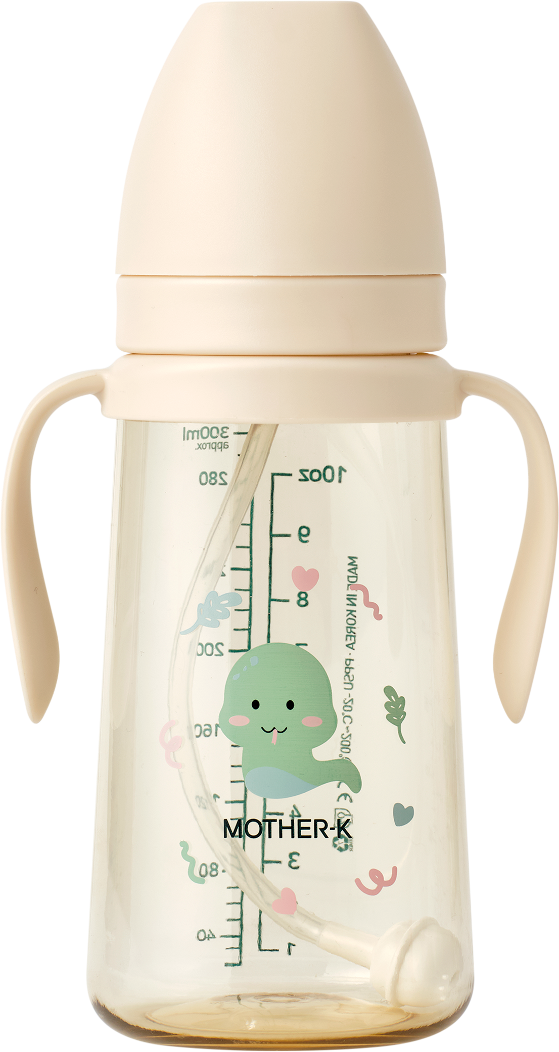 MOTHER-K PPSU Weighted Straw Cup in BamBam (200ml/300ml)