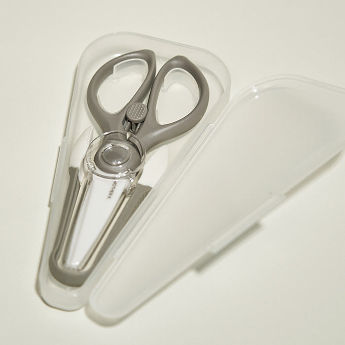 MOTHER-K Portable Ceramic Scissors with Tong Set
