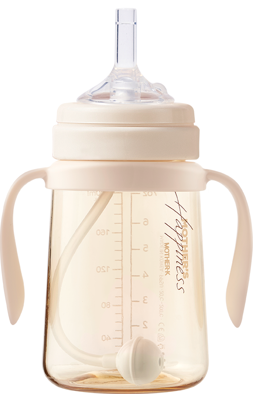 Mother-K PPSU Weighted Straw Cup in Cream