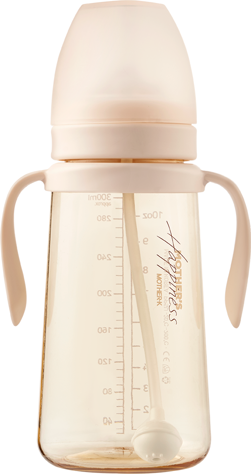 Mother-K PPSU Weighted Straw Cup in Cream