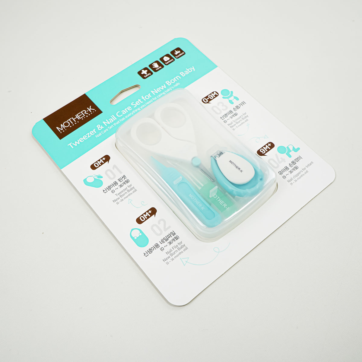 Mother-K Tweezer & Nail Care Set for New Born Baby