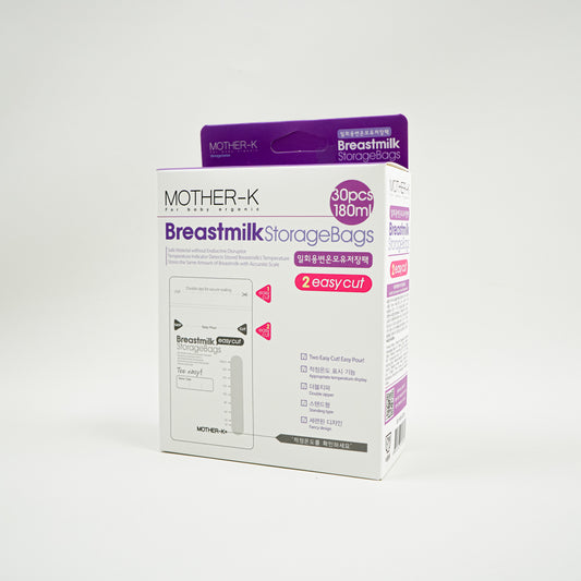 Mother-K Disposable Breastmilk Storage Bags Easy Cut (180ml 30ps)