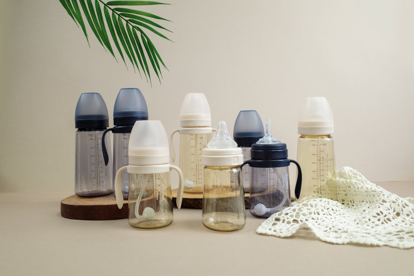Mother-K PPSU Weighted Straw Cup in Cream