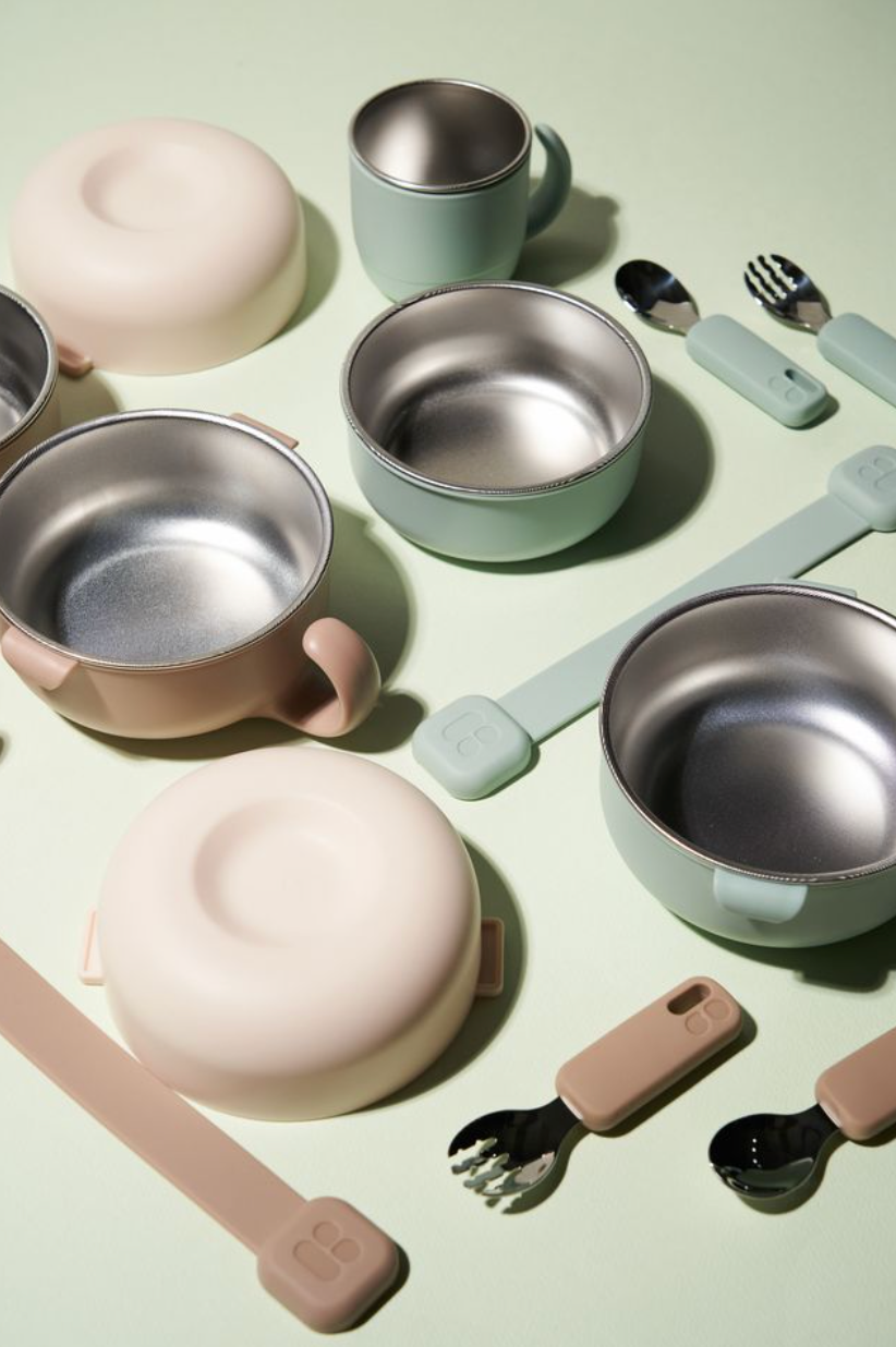 MOTHER-K HUG Stainless Steel Feeding Set