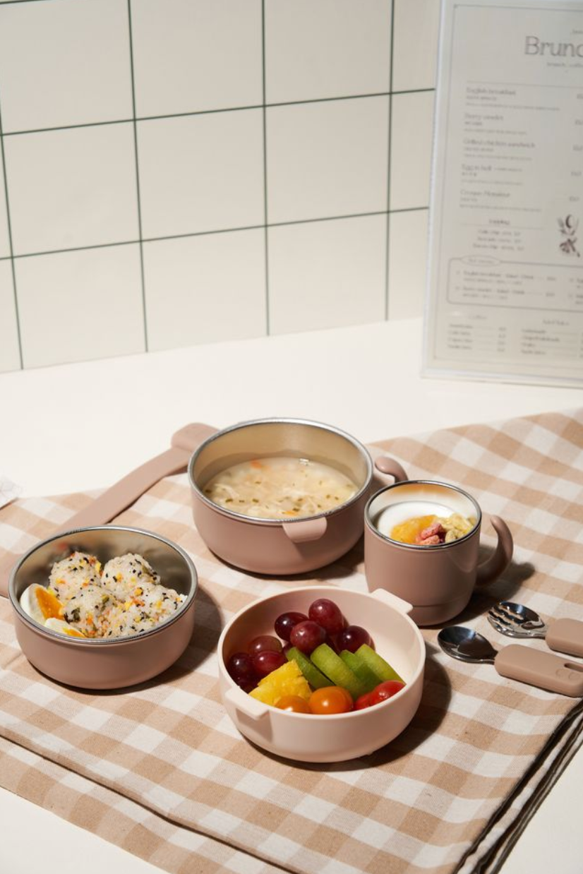 MOTHER-K HUG Stainless Steel Feeding Set