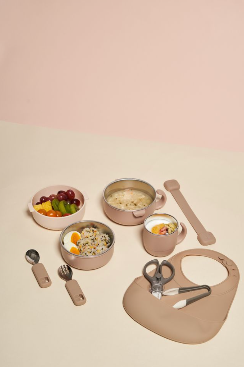 MOTHER-K HUG Stainless Steel Feeding Set