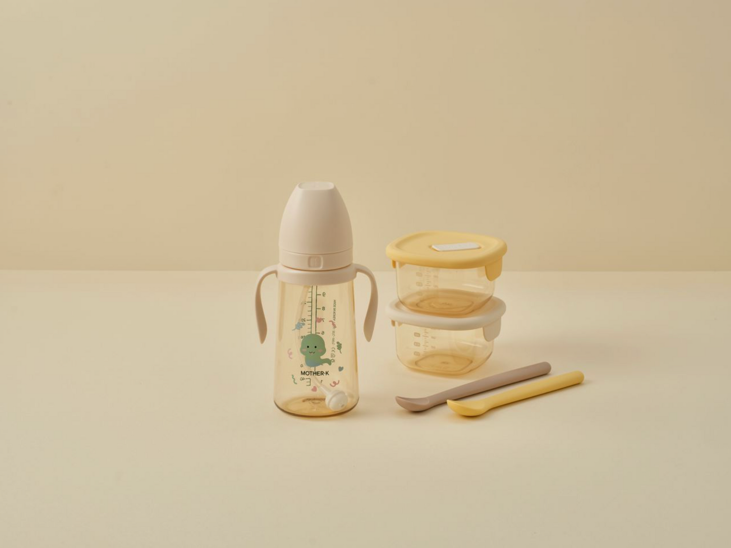 MOTHER-K PPSU Weighted Straw Cup in BamBam (200ml/300ml)