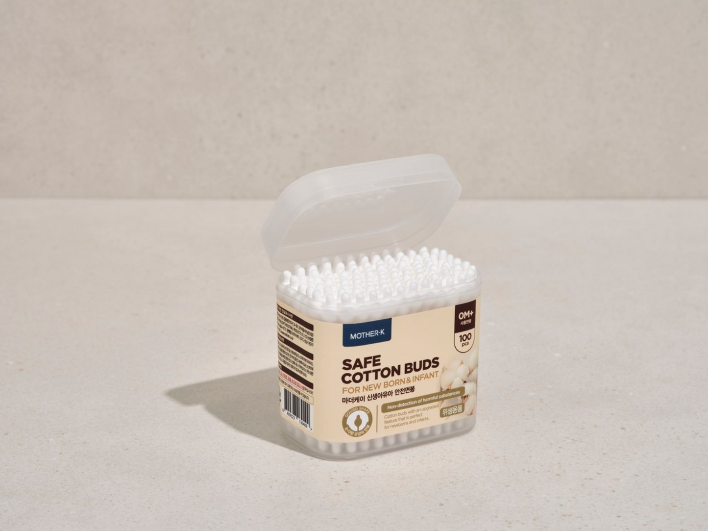 MOTHER-K Safe Cotton Buds for New Born & Infant-100p